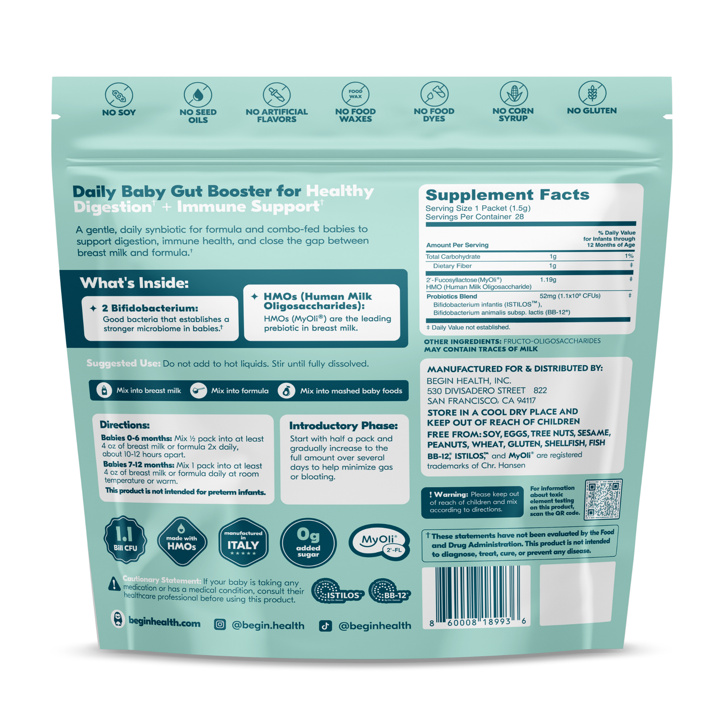 Beginbaby® Pre + Pro with HMOs