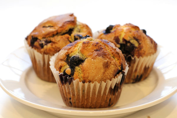 High-Fiber Blueberry Muffins for Kids (Naturally Sweet)