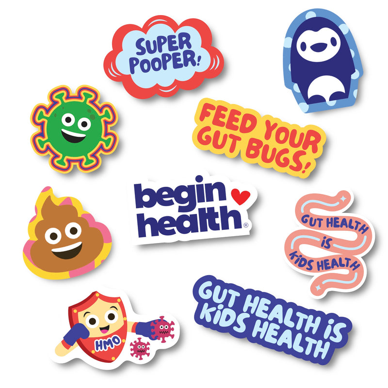Begin Health Kids Sticker Pack (9)