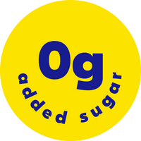 0g added sugar